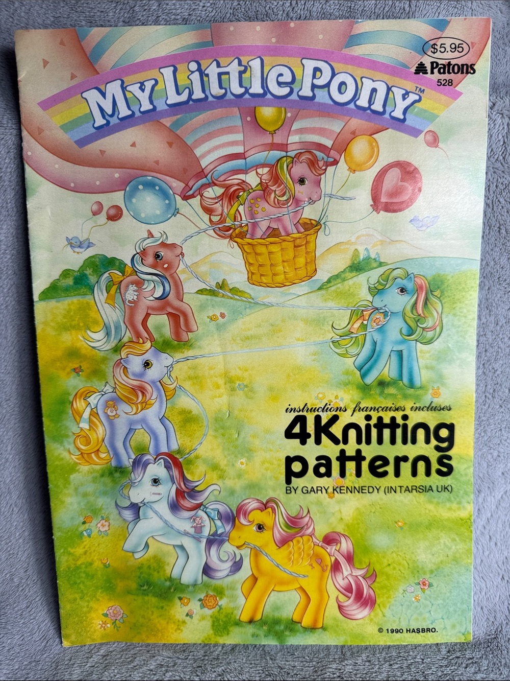 Vintage 1990 Patons 528 My Little Pony Knitting Patterns Book